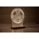 3 D Лед лампа Футболна топка